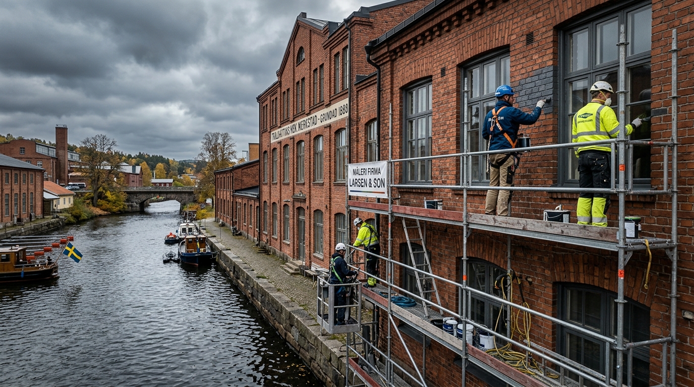 Certifierad målare arbetar i Trollhättan