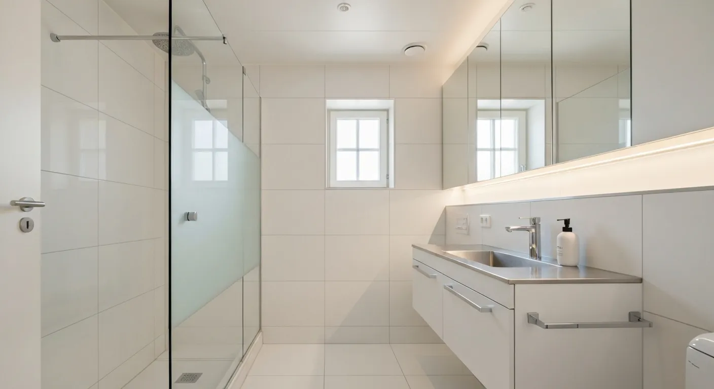 Efter – Badrum i Majorna – 70-tal renoverat till modernt skandinavisk stil